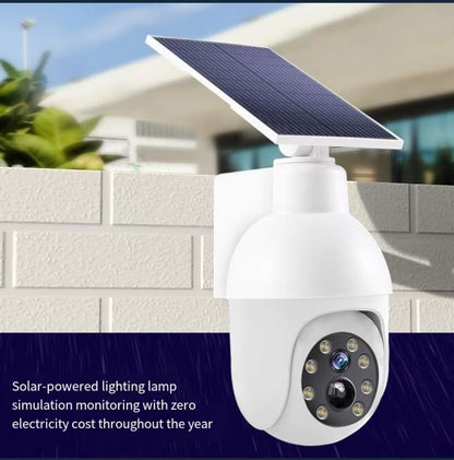 Solar sensor simulation camera light - No real monitoring function, simulated appearance design, smart sensor lighting, for outdoor security warning purposes | Energy-saving anti-theft solution | Warning lighting equipment