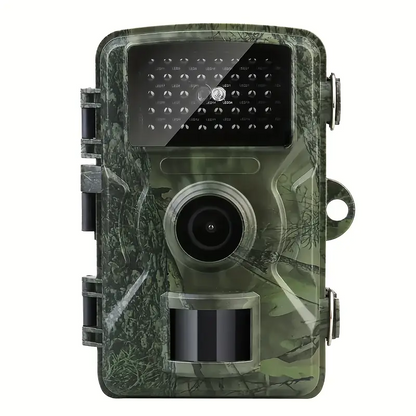 Hiking and hunting camera with night vision function, high-definition, 0.8s trigger, 120 ° wide-angle lens, used for outdoor camping, wildlife monitoring, home security monitoring, orchard monitoring (battery not included)