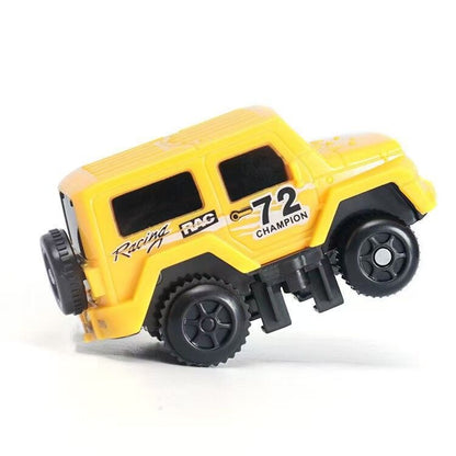 343 track-building sets, track-course - STEM learning toys, construction vehicles (concrete mixers, dump trucks), Track-birthday/Christmas gifts for boys - Developing motor skills and creativity - Compatible with the major