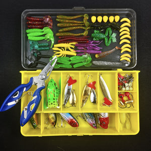 Lure, fake bait set universal complete set, artificial bait for bream, freshwater minnow, vib, peanut, shiny lure, soft bait, iron plate