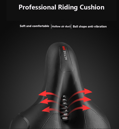 Bike Saddle with Rechargeable Taillight: 21×25×11cm Silicone Seat, 700g, Wrench Included for Aussie Cyclists
