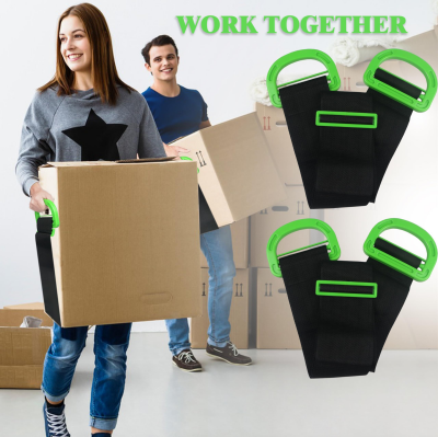 Adjustable Moving Straps with Handles – 2 - Pack Heavy - Duty Furniture Lifting Belt for Boxes, Mattresses & Appliances (Up to 600 lbs) - Factory Direct Shop