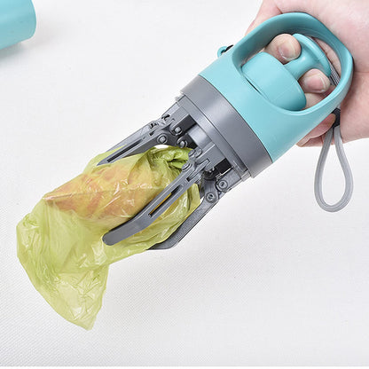 Zero - Contact Dog Poop Scooper with 6 - Claw Mechanism & Built - in Bag Dispenser – Lightweight Pet Waste Picker for Outdoor Walks (Teal Blue) - Factory Direct Shop