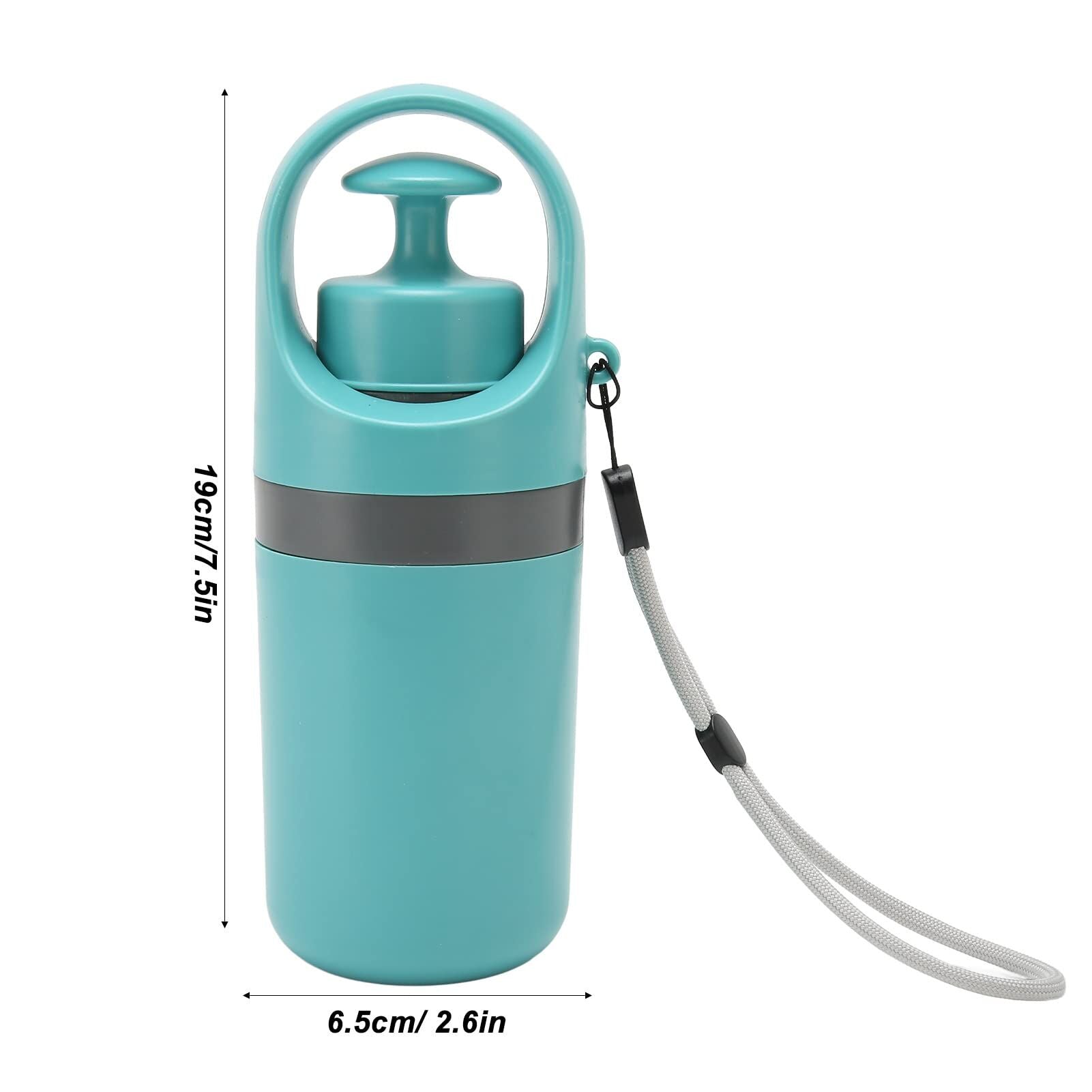 Zero - Contact Dog Poop Scooper with 6 - Claw Mechanism & Built - in Bag Dispenser – Lightweight Pet Waste Picker for Outdoor Walks (Teal Blue) - Factory Direct Shop