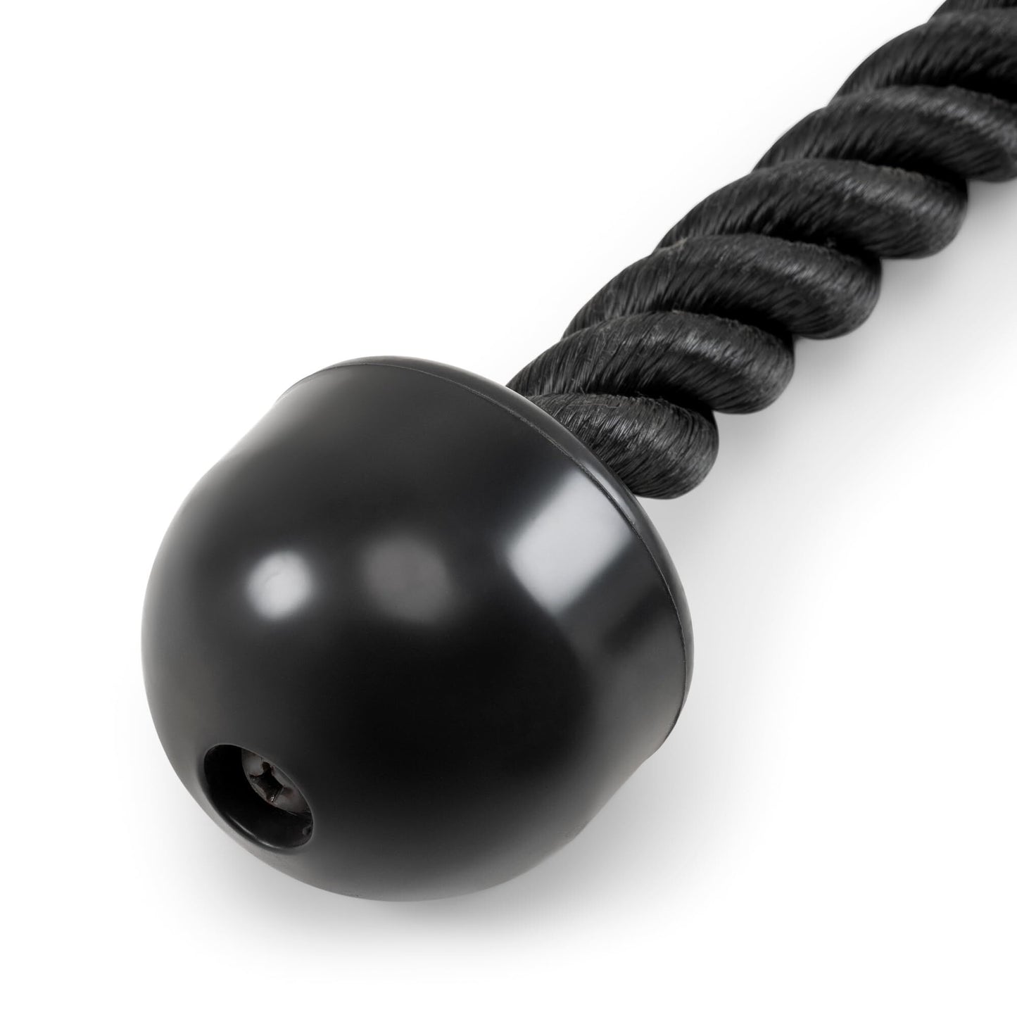 Heavy - Duty Dual - Handle Triceps Rope for Cable Machine – Braided Nylon Fitness Attachment with Rubber Ends (Black) - Factory Direct Shop
