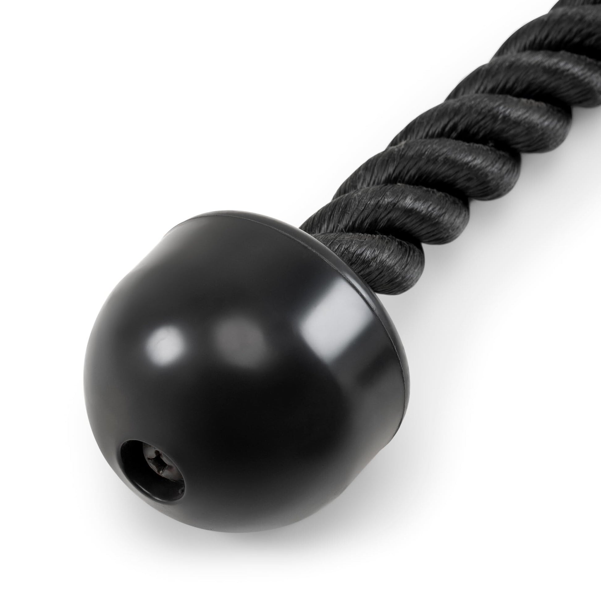 Heavy - Duty Dual - Handle Triceps Rope for Cable Machine – Braided Nylon Fitness Attachment with Rubber Ends (Black) - Factory Direct Shop