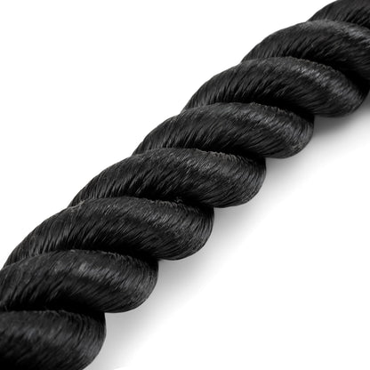 Heavy - Duty Dual - Handle Triceps Rope for Cable Machine – Braided Nylon Fitness Attachment with Rubber Ends (Black) - Factory Direct Shop