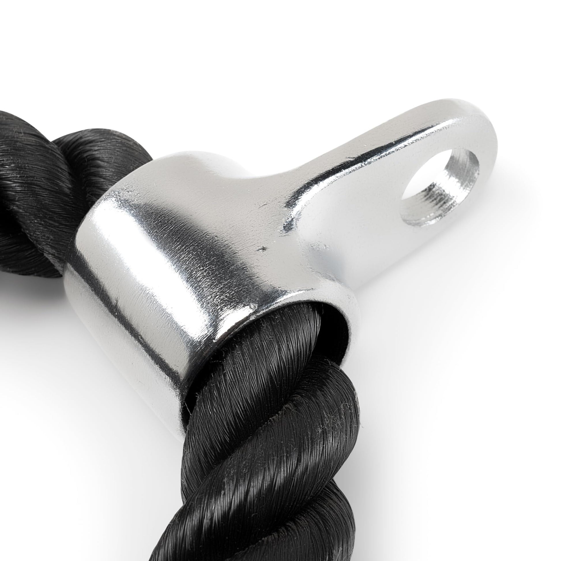 Heavy - Duty Dual - Handle Triceps Rope for Cable Machine – Braided Nylon Fitness Attachment with Rubber Ends (Black) - Factory Direct Shop