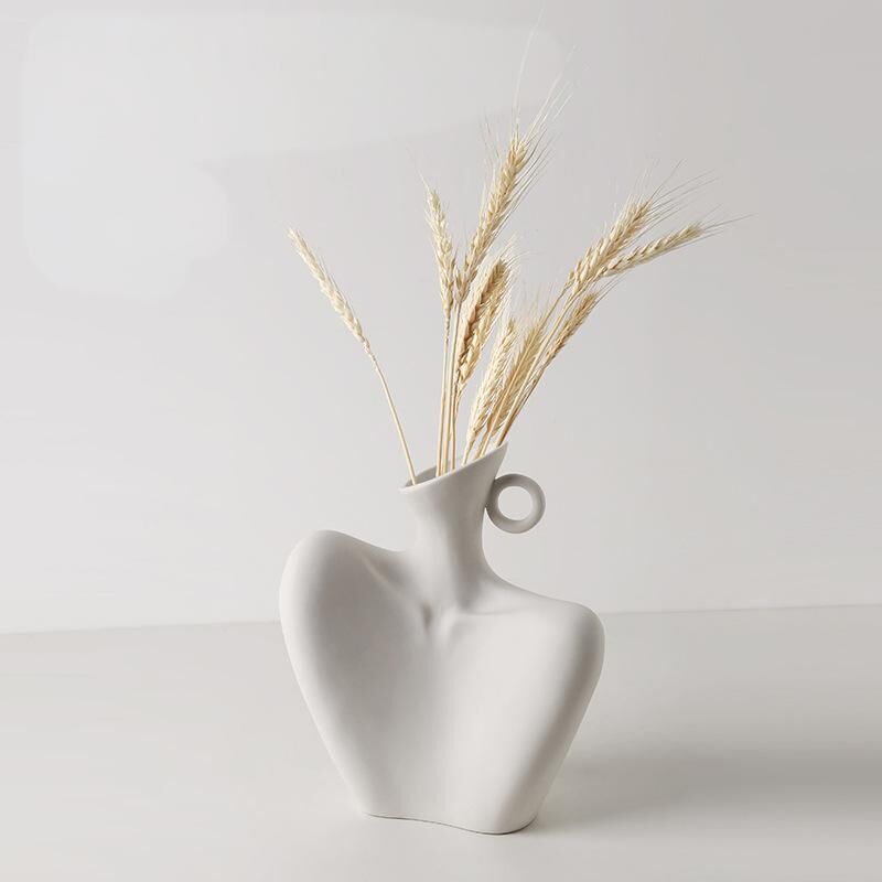 Wabi-Sabi Human Form Vase Set (Black & White) – Artistic Home Decor for Flowers | Other Luxury Styles in Store