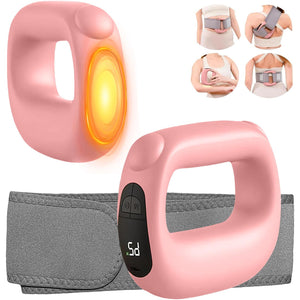Portable Heated Fascia Ring Massager with 5 - Speed Vibration & USB - C Charging – Deep Tissue Muscle Relief for Neck, Back, and Shoulders (Pink) | Other Colors Available In - Store - Factory Direct Shop