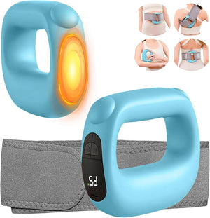 Portable Heated Fascia Ring Massager with 5 - Speed Vibration & USB - C Charging – Deep Tissue Muscle Relief for Neck, Back, and Shoulders (Blue) | Other Colors Available In - Store - Factory Direct Shop