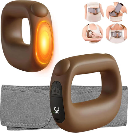 Portable Heated Fascia Ring Massager with 5 - Speed Vibration & USB - C Charging – Deep Tissue Muscle Relief for Neck, Back, and Shoulders (Pink) | Other Colors Available In - Store - Factory Direct Shop