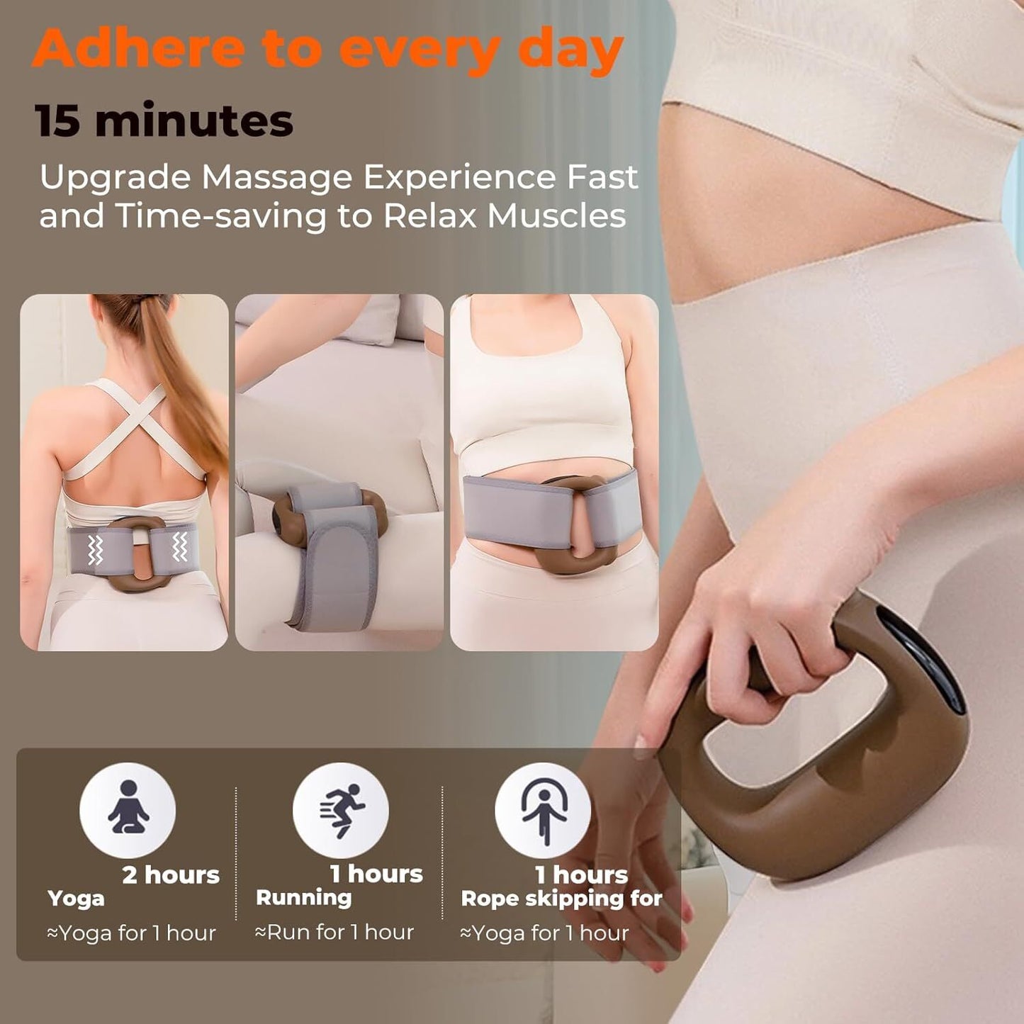 Portable Heated Fascia Ring Massager with 5 - Speed Vibration & USB - C Charging – Deep Tissue Muscle Relief for Neck, Back, and Shoulders (Pink) | Other Colors Available In - Store - Factory Direct Shop