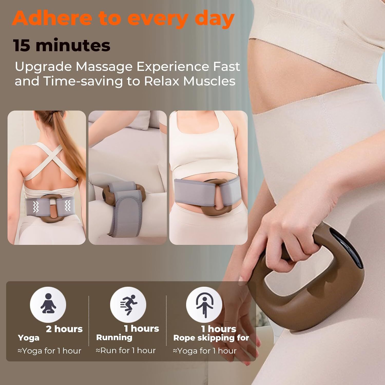 Portable Heated Fascia Ring Massager with 5 - Speed Vibration & USB - C Charging – Deep Tissue Muscle Relief for Neck, Back, and Shoulders (Pink) | Other Colors Available In - Store - Factory Direct Shop