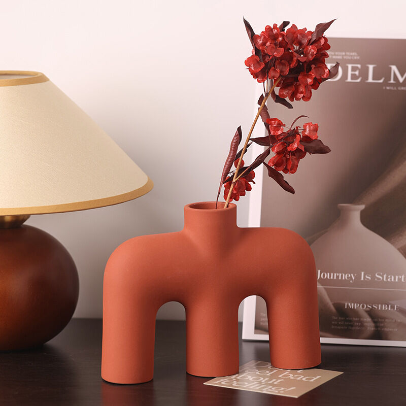 Tubular Letter Vase Set（3-Piece ） – Modern Ceramic Decor for Living Room, Dining Table & TV Stand | Other Luxury Styles in Store