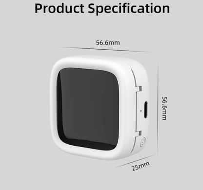 Portable UV - C Toothbrush Sterilizer with Auto - Disinfection & Heating – Magnetic Wall Mountable Brush Cover for Home and Travel (White) | Other Colors Available In - Store - Factory Direct Shop