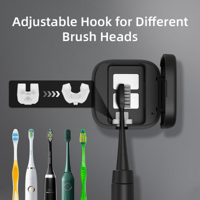 Portable UV - C Toothbrush Sterilizer with Auto - Disinfection & Heating – Magnetic Wall Mountable Brush Cover for Home and Travel (Black) | Other Colors Available In - Store - Factory Direct Shop