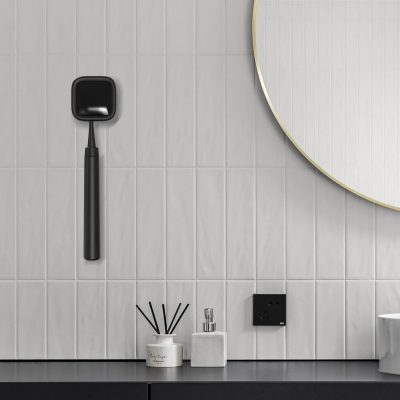 Portable UV - C Toothbrush Sterilizer with Auto - Disinfection & Heating – Magnetic Wall Mountable Brush Cover for Home and Travel (Black) | Other Colors Available In - Store - Factory Direct Shop