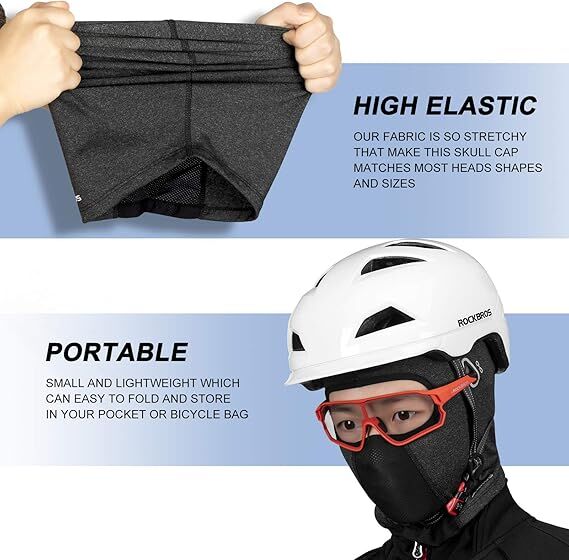 Christmas gift -Premium Cycling UV Protection Head Cover - Full-Face Shield for Sun Safety（black）