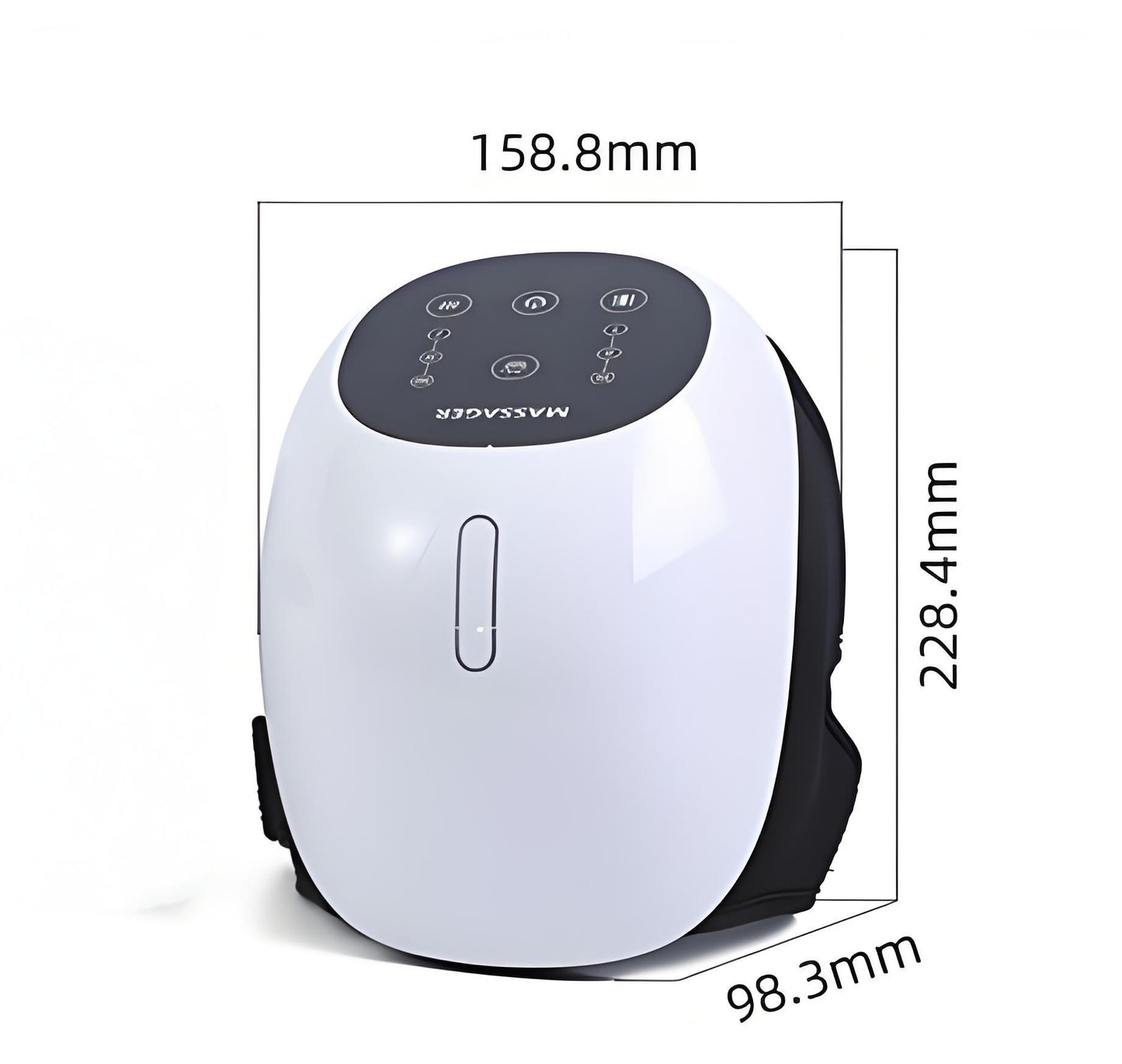 Cordless 360° Knee Massager: 3 Intensity Levels, Comfortable Wrap Design for Athletes, Seniors & Active Adults