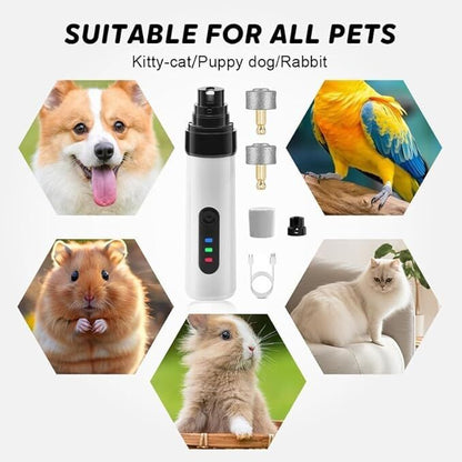 Pet products Silent Groom Pro Nail Grinder, 2025 New Dog Nail Trimmer, USB Rechargeable Pet Nail Grinder, Dog Nail Trimmers, Pet Paws Grooming Smoothing Tool - Factory Direct Shop