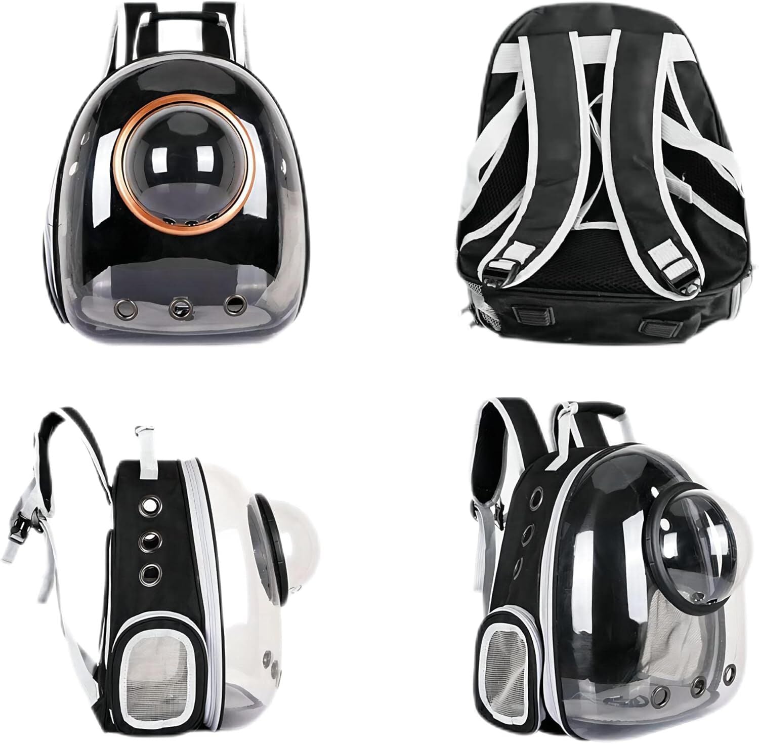 pet products Pet Space Capsule Backpack, Small Medium Cat Puppy Dog Carrier, Transparent Breathable Heat Proof, Pet Carrier for Travel Hiking Walking Camping, Grey - Factory Direct Shop
