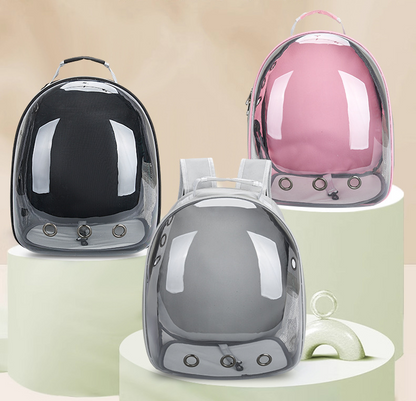 pet products Pet Space Capsule Backpack, Small Medium Cat Puppy Dog Carrier, Transparent Breathable Heat Proof, Pet Carrier for Travel Hiking Walking Camping, Grey - Factory Direct Shop