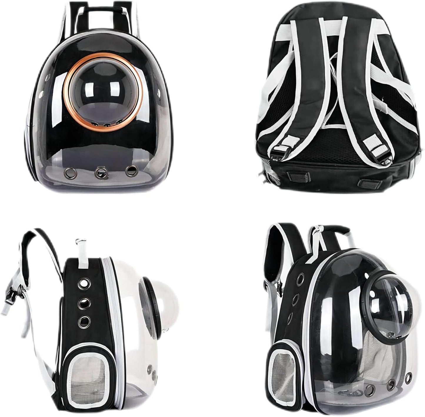 pet products Pet Space Capsule Backpack, Small Medium Cat Puppy Dog Carrier, Transparent Breathable Heat Proof, Pet Carrier for Travel Hiking Walking Camping, Grey - Factory Direct Shop