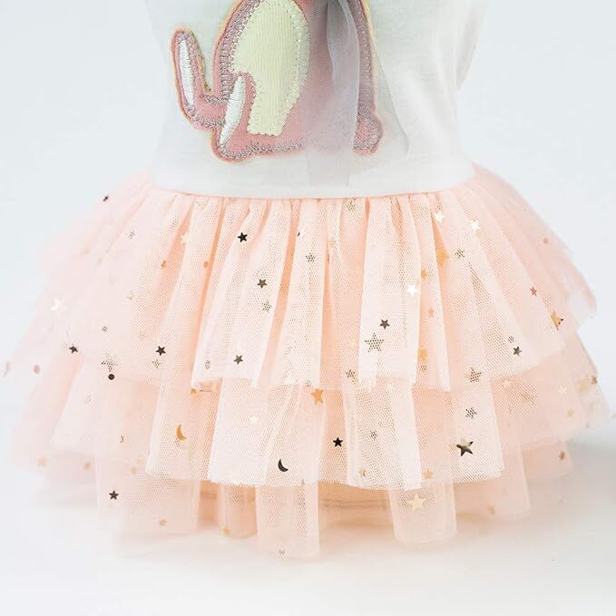pet products Small Dog Dress Female Tiny Puppy Clothes Girl Tutu for Dogs Dresses Harness Birthday Apparel（Chest circumference27cm, back length16cm, neck circumference20cm） - Factory Direct Shop