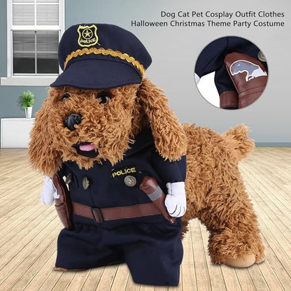 pet products Pet Cosplay Outfit, Funny Dog Cat Party Costume Puppy Uniform Pet Cosplay Clothes for Halloween Christmas Theme Party - Factory Direct Shop
