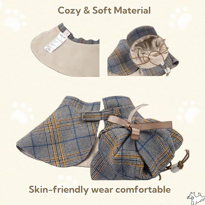 pet products Dog Costume - Cute Detective Pet Clothes Set Halloween Cosplay Party Outfit Winter Fashion Cape Cloak Hat for Small Medium Dog & Cat Kitten - Factory Direct Shop