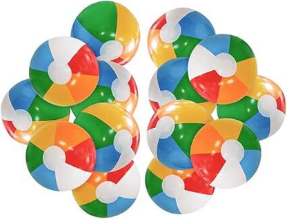 12'' Beach Ball for Kids: 14 Pack Beach Balls Bulk Inflatable Pool - Beach Balls Bulk Hawaiian Tropical Theme Christmas Party Decorations Favors Supplies - Factory Direct Shop