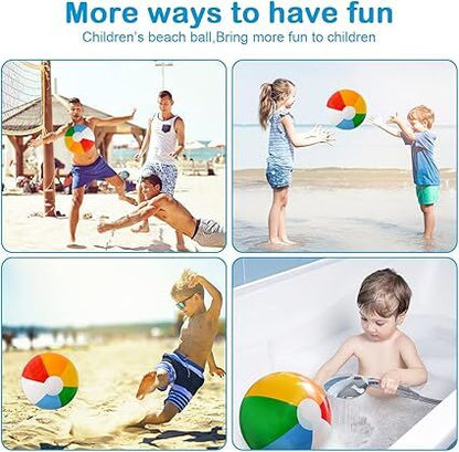 12'' Beach Ball for Kids: 14 Pack Beach Balls Bulk Inflatable Pool - Beach Balls Bulk Hawaiian Tropical Theme Christmas Party Decorations Favors Supplies - Factory Direct Shop