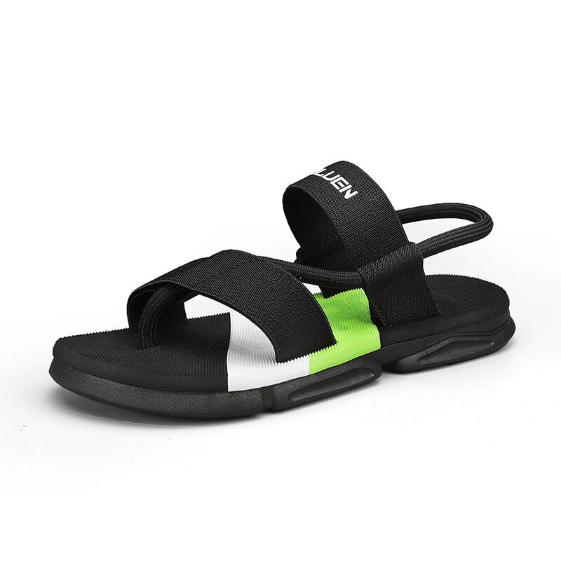Men's 3 - Color Convertible Sandals & Slippers, Outdoor Non - Slip EVA Thick - Sole Beach Shoes for Dual Wear(black) - Factory Direct Shop