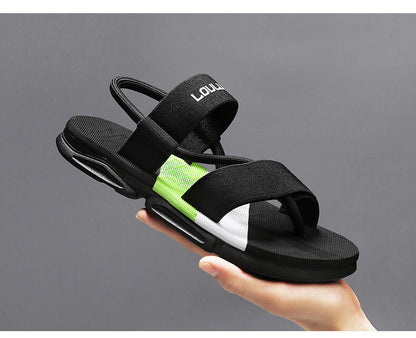 Men's 3 - Color Convertible Sandals & Slippers, Outdoor Non - Slip EVA Thick - Sole Beach Shoes for Dual Wear(black) - Factory Direct Shop