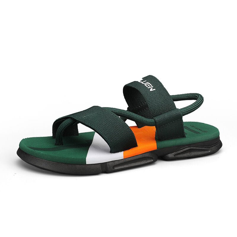 Men's 3 - Color Convertible Sandals & Slippers, Outdoor Non - Slip EVA Thick - Sole Beach Shoes for Dual Wear(green) - Factory Direct Shop