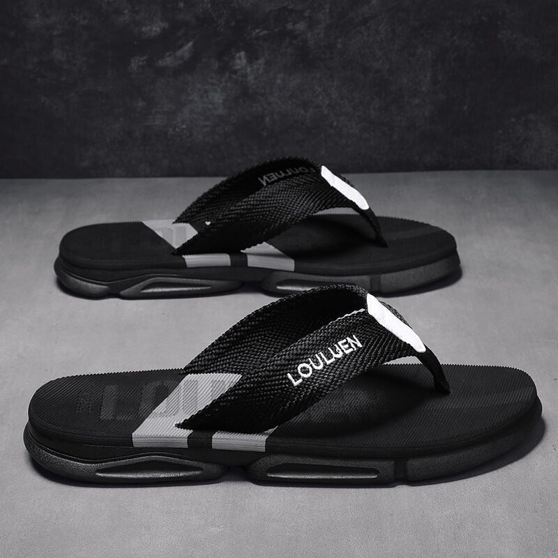 Men's Flip Flops: 4 Colors, EVA - PVC Blend, Comfort & Style for Summer Beach & Daily Wear(Black - gray) - Factory Direct Shop