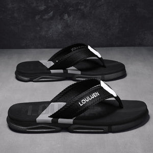 Men's Flip Flops: 4 Colors, EVA - PVC Blend, Comfort & Style for Summer Beach & Daily Wear(Black - gray) - Factory Direct Shop