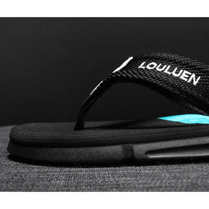 Men's Flip Flops: 4 Colors, EVA - PVC Blend, Comfort & Style for Summer Beach & Daily Wear(Black - green) - Factory Direct Shop