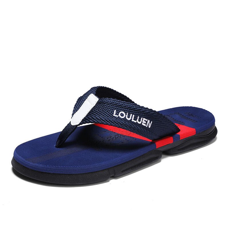 Men's Flip Flops: 4 Colors, EVA - PVC Blend, Comfort & Style for Summer Beach & Daily Wear(Blue) - Factory Direct Shop