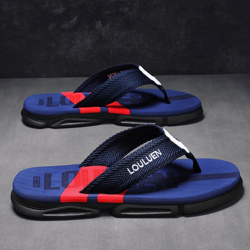 Men's Flip Flops: 4 Colors, EVA - PVC Blend, Comfort & Style for Summer Beach & Daily Wear(Blue) - Factory Direct Shop