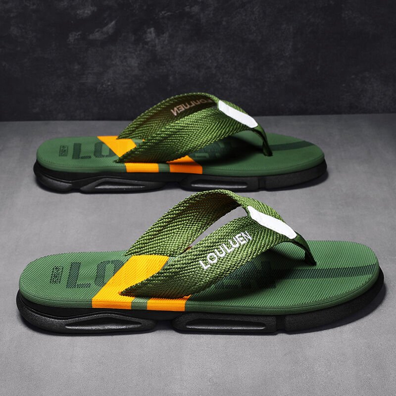 Men's Flip Flops: 4 Colors, EVA - PVC Blend, Comfort & Style for Summer Beach & Daily Wear(Green) - Factory Direct Shop