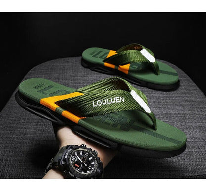 Men's Flip Flops: 4 Colors, EVA - PVC Blend, Comfort & Style for Summer Beach & Daily Wear(Green) - Factory Direct Shop