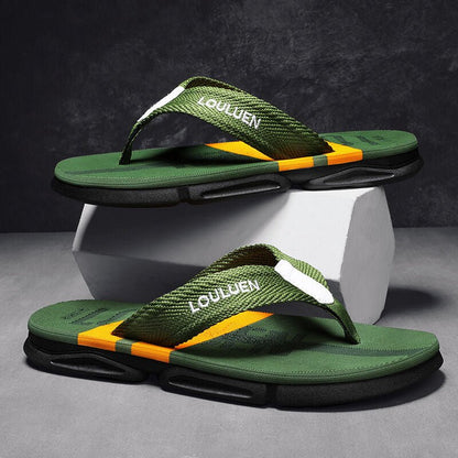 Men's Flip Flops: 4 Colors, EVA - PVC Blend, Comfort & Style for Summer Beach & Daily Wear(Green) - Factory Direct Shop
