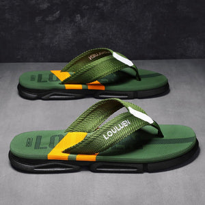 Men's Flip Flops: 4 Colors, EVA - PVC Blend, Comfort & Style for Summer Beach & Daily Wear(Green) - Factory Direct Shop