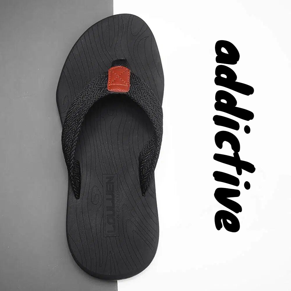 Men's Outdoor Non - Slip Flip Flops, 6 Colors EVA Lightweight Thick - Sole Beach Sandals for Casual & Sports(black) - Factory Direct Shop