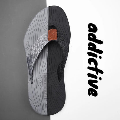 Mens Thongs EVA Lightweight - 40 - Black Grey - Factory Direct Shop