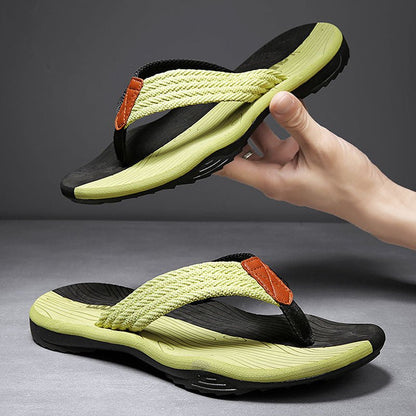 Mens Thongs EVA Lightweight - 40 - Black Green - Factory Direct Shop