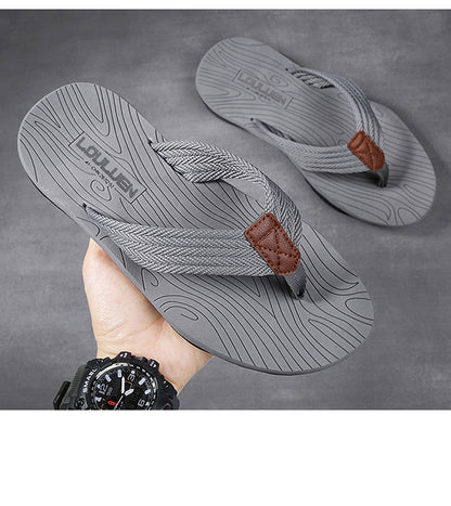 Men's Outdoor Non - Slip Flip Flops, 6 Colors EVA Lightweight Thick - Sole Beach Sandals for Casual & Sports(gray) - Factory Direct Shop