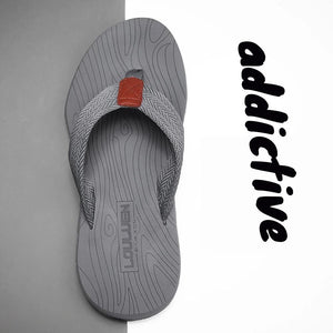 Men's Outdoor Non - Slip Flip Flops, 6 Colors EVA Lightweight Thick - Sole Beach Sandals for Casual & Sports(gray) - Factory Direct Shop